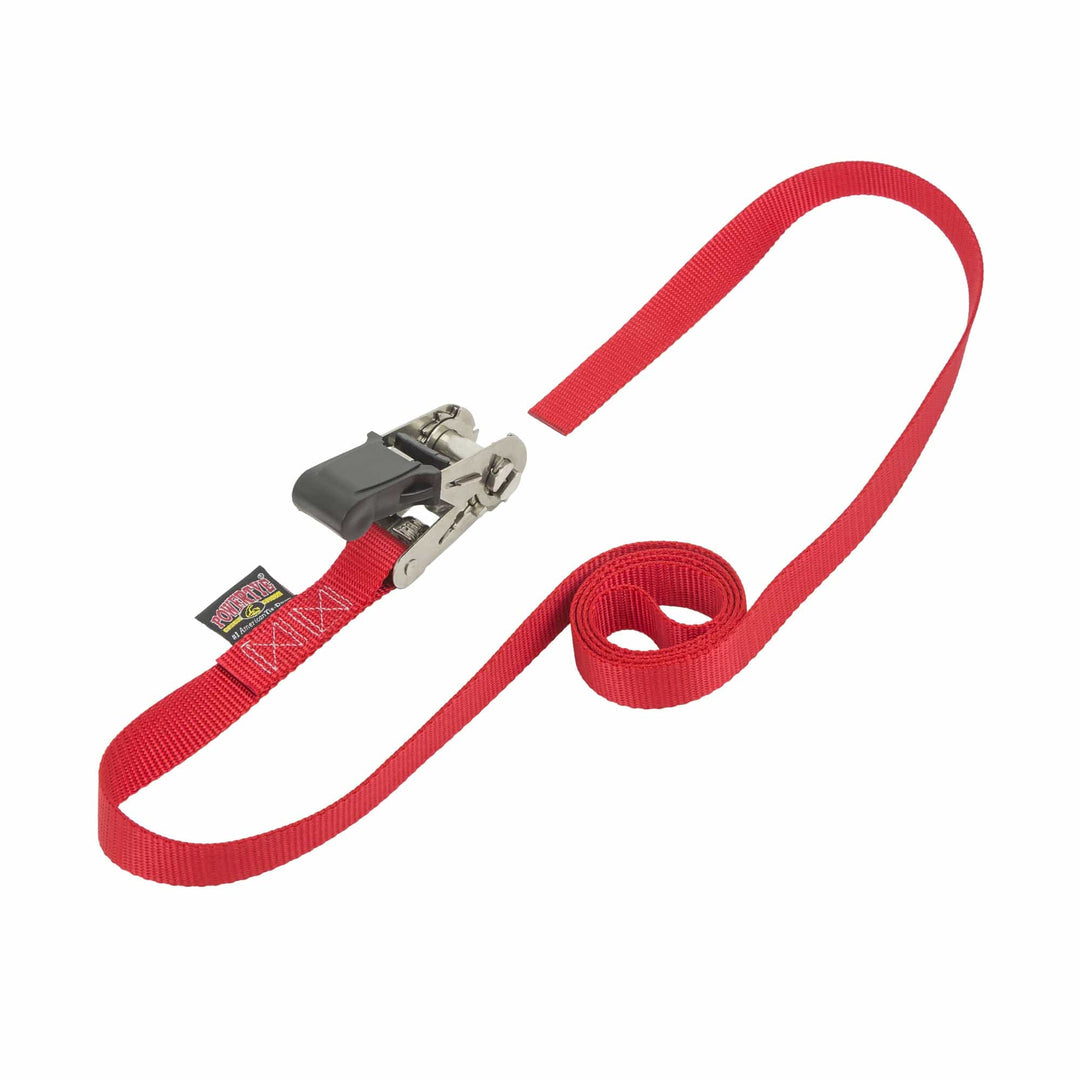 1in EASY GRIP ENDLESS - STAINLESS STEEL RATCHET STRAP (each) - PowerTye#color_red