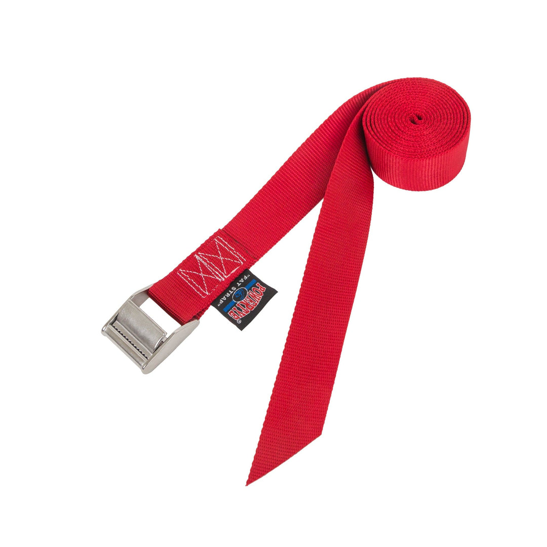 1.5in x 4ft STAINLESS STEEL WIDE LASHING STRAPS (each) - PowerTye#color_red