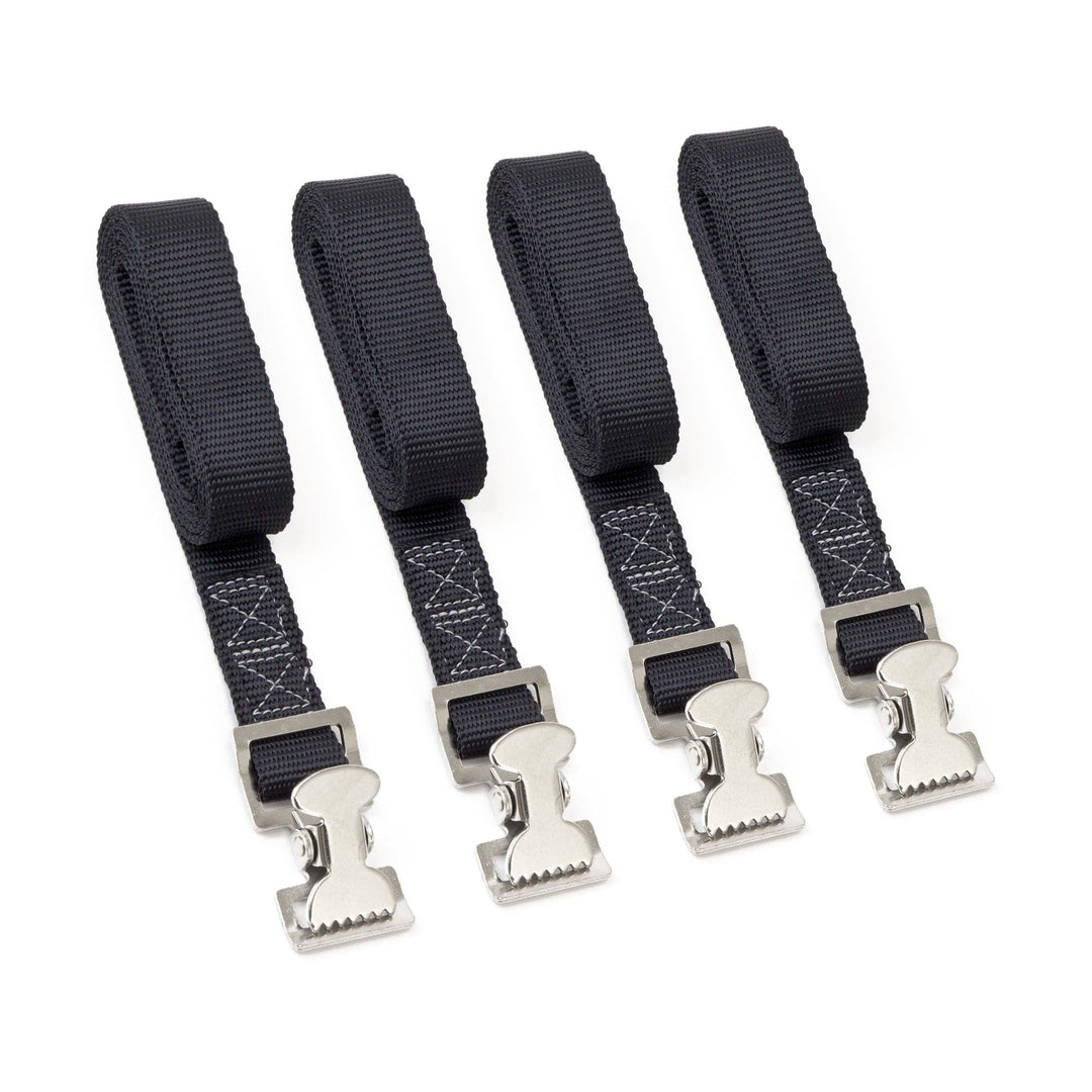 1in x 4ft UTILITY LASHING STRAPS with GATOR CLIP (4pk) - PowerTye#color_black