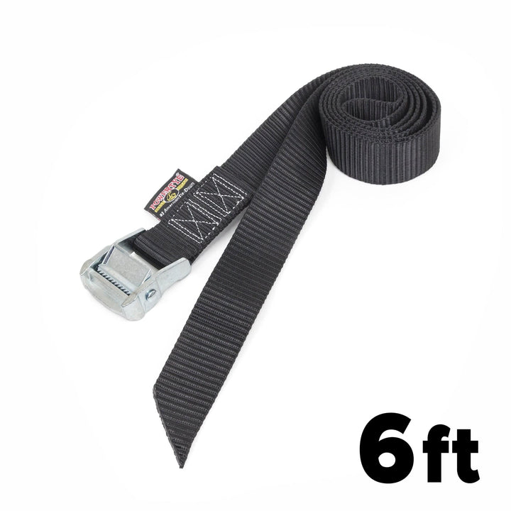 *BOGO* 1.5in HEAVY - DUTY LASHING STRAP with GRIPPER WEBBING, BLACK (each) - PowerTye