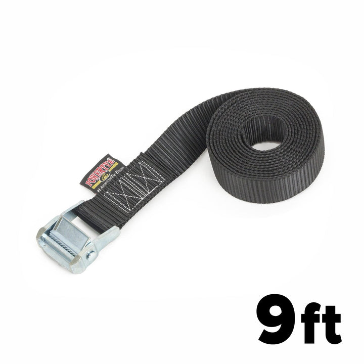 *BOGO* 1.5in HEAVY - DUTY LASHING STRAP with GRIPPER WEBBING, BLACK (each) - PowerTye
