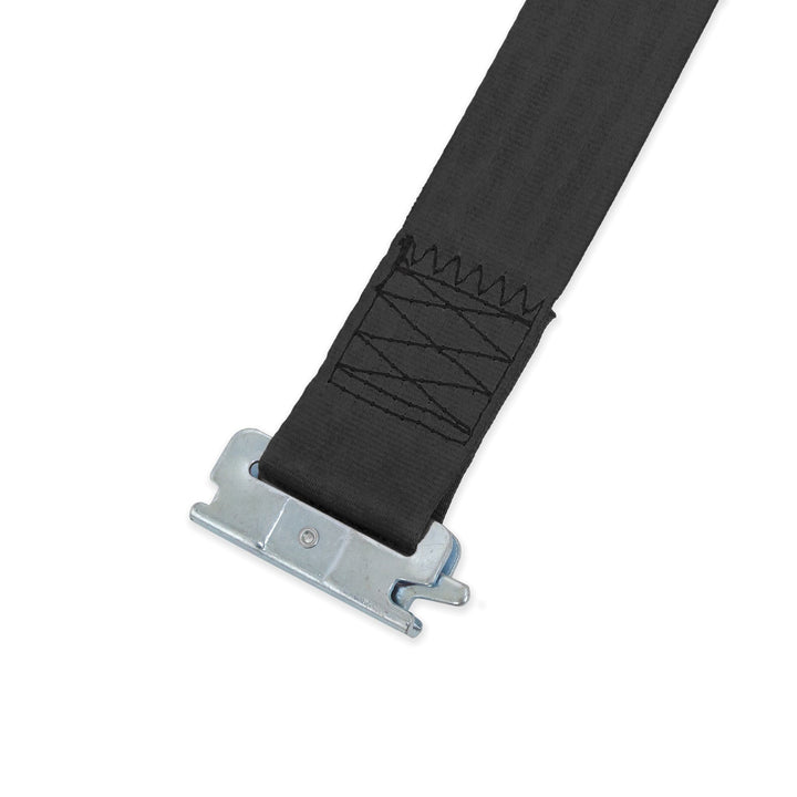 2in x 10ft RETRACTOR RATCHET TIE - DOWN STRAPS with E - TRACK CLIPS, STORAGE BAG (pair + bag) - PowerTye#color_black