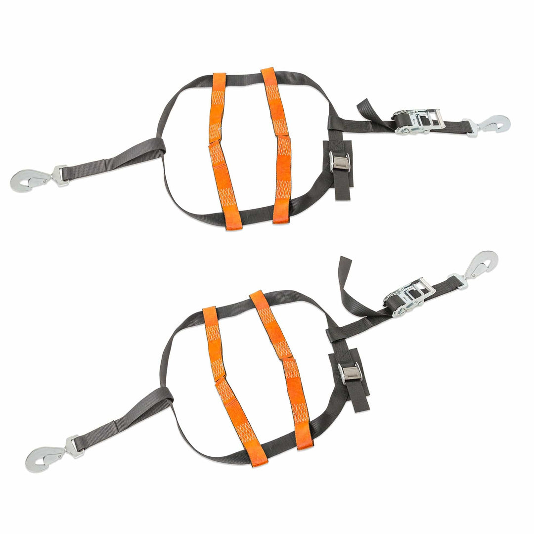2in UTV WHEEL NET WITH DOUBLE TOP STRAPS, TWIST HOOKS (pair) - PowerTye