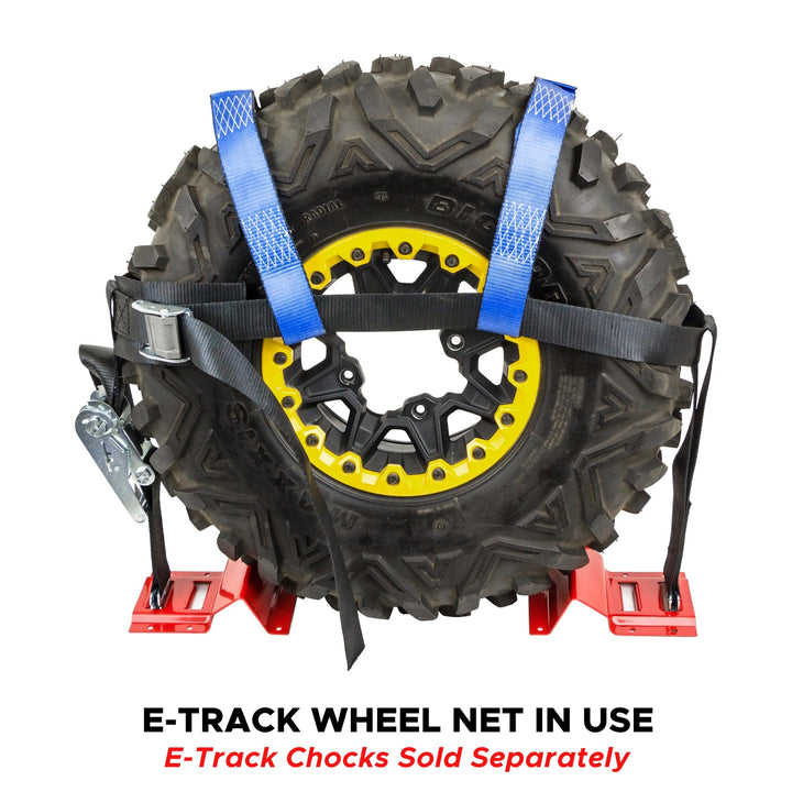 2in UTV RATCHET WHEEL NET KIT with DOUBLE TOP STRAPS - E - TRACK - PowerTye