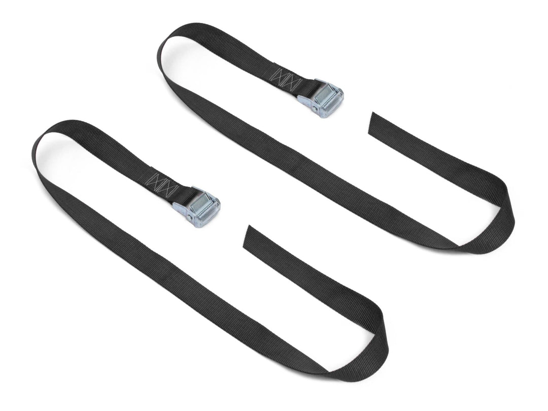 1.5in x 4ft HD LASHING STRAPS w/ SILVER BUCKLE (pair) - PowerTye#color_black