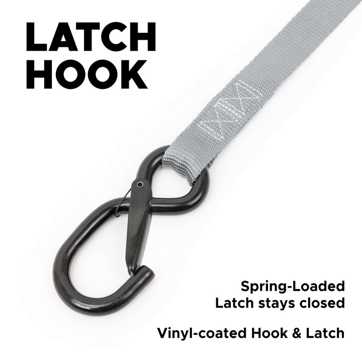 1 inch Steel Latch Hook#color_silver-black