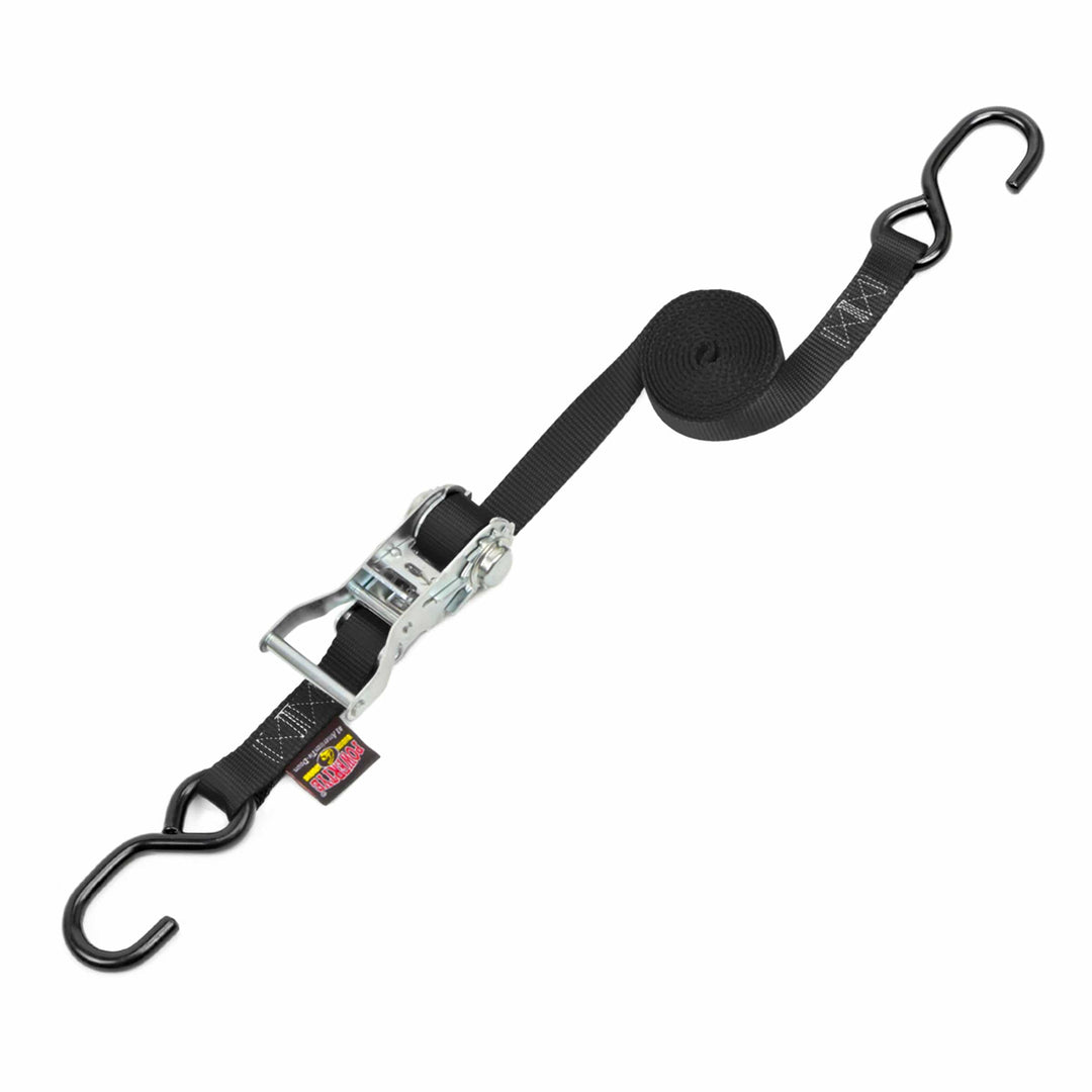1in x 12ft RATCHET TIE - DOWN, S - HOOKS (each) - PowerTye#color_black