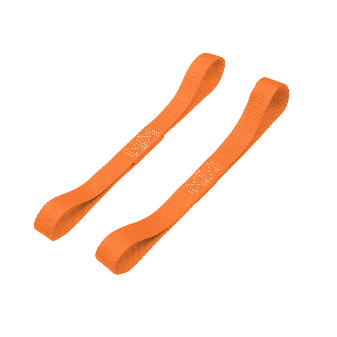 PowerTye Soft-Tye 1in x 12in Orange Loop Soft-loop extension pair#color_orange