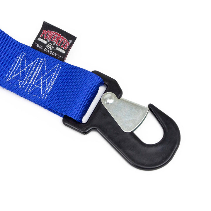2in x 7ft BIG DADDY PREMIUM RATCHET TIE - SECURE HOOKS#color_blue-black