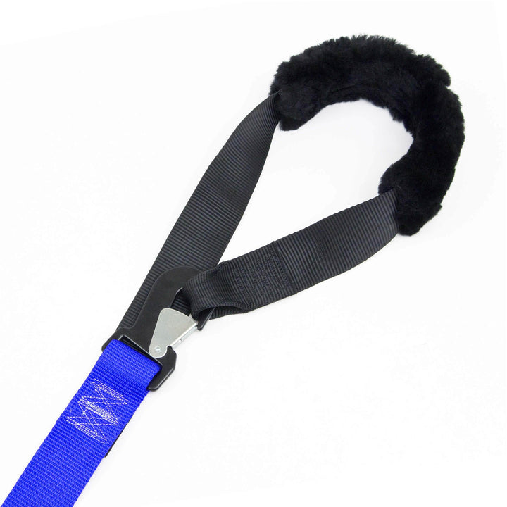 2in x 7ft BIG DADDY PREMIUM RATCHET TIE-DOWN - SHEEPSKIN SOFT-TYE#color_blue-black