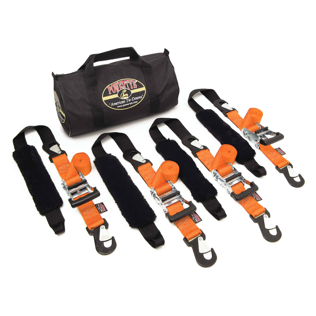 PowerTye 2in BIG DADDY PREMIUM TRAILER KIT for Motorcycles, Harleys, V-Twins and UTVs#color_orange