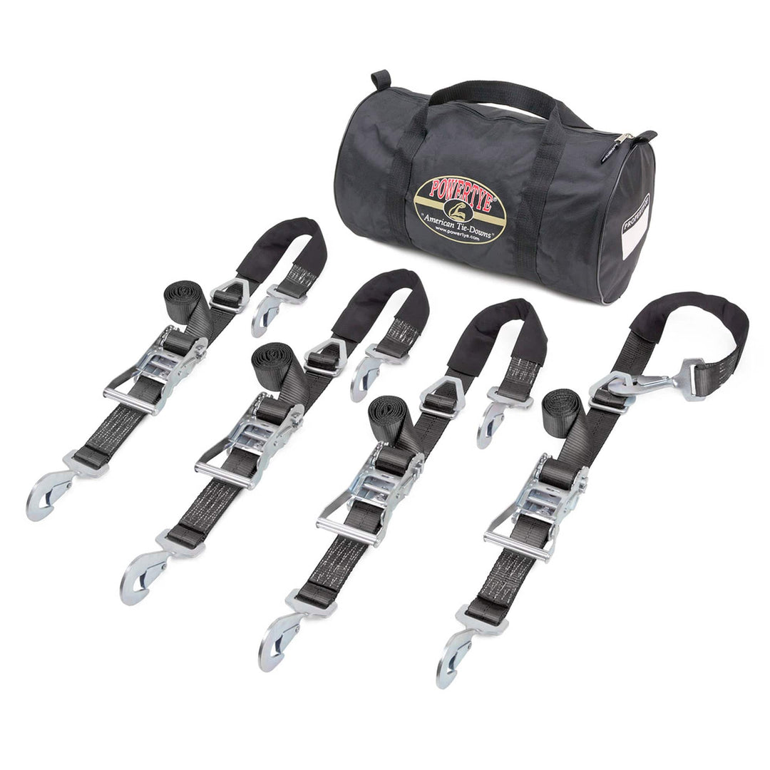 2in x 8ft UTV / AUTO RATCHET TRAILER KIT - PowerTye#color_black