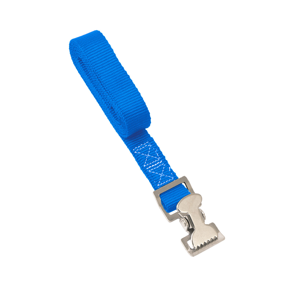 PowerTye 1in x 4ft Utility Lashing Strap with STAINLESS STEEL Alligator buckle (each)#color_blue