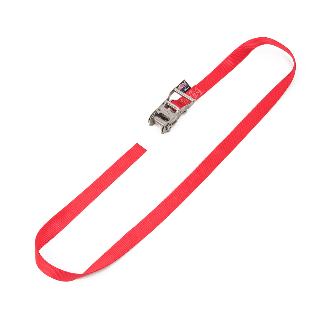 1.5 inch Endless Ratchet With Stainless Hardware for trailers, boats, waverunners and other watercraft#color_red