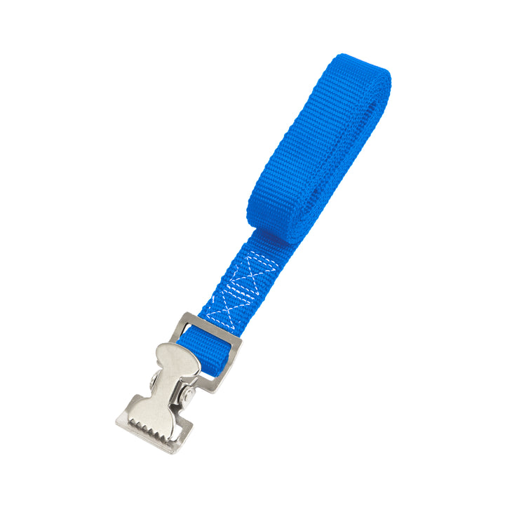 PowerTye 1in x 4ft UTILITY LASHING STRAPS with GATOR CLIP - Single Strap#color_blue