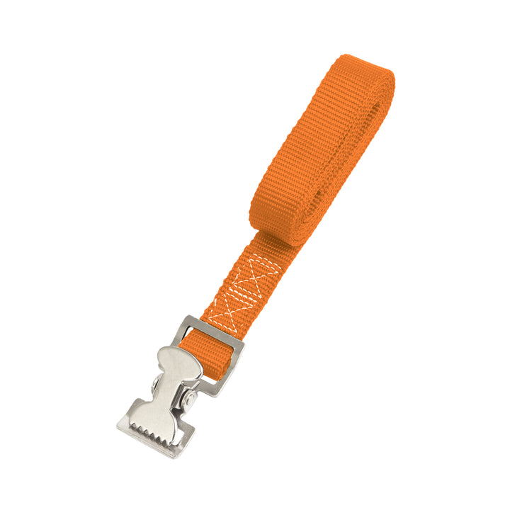 PowerTye 1in x 4ft UTILITY LASHING STRAPS with GATOR CLIP - Single Strap#color_orange
