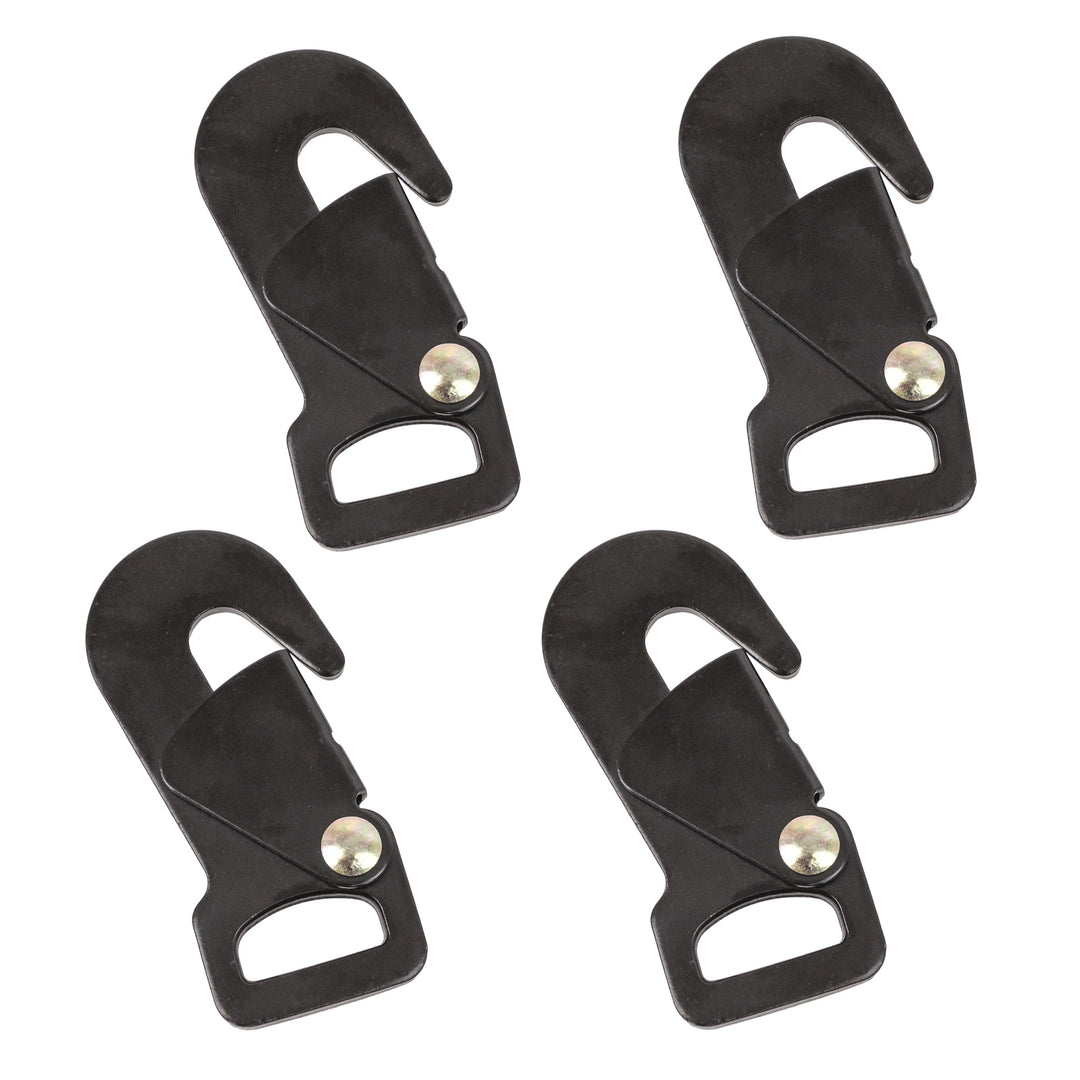 PowerTye 1in Secure Hook, Black-Zinc#pack-size_4-pack