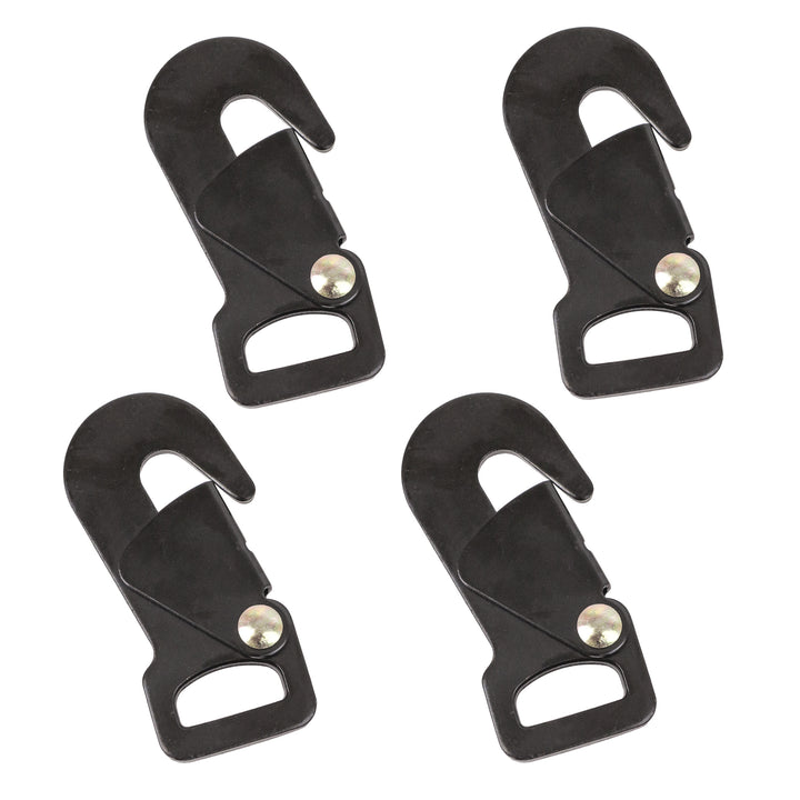 PowerTye 1in Secure Hook, Black-Zinc#pack-size_4-pack