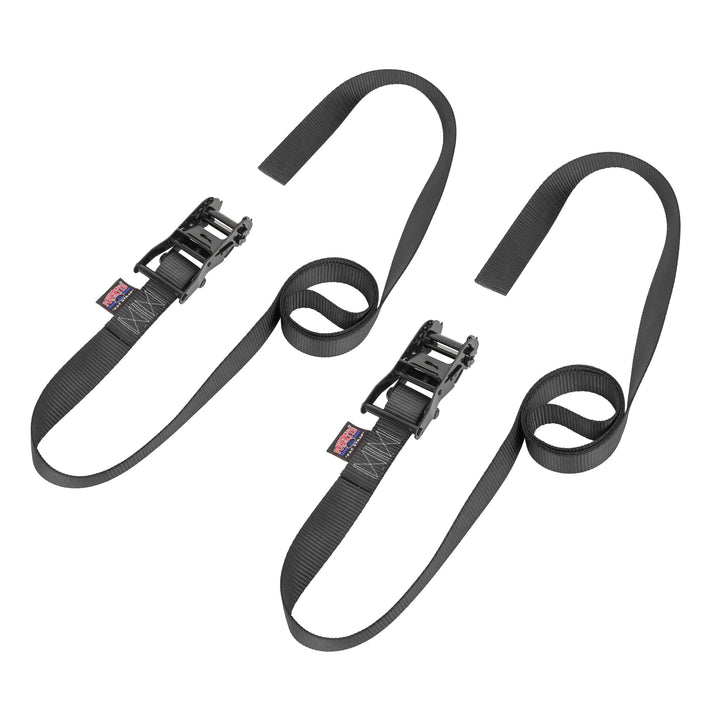 *BOGO* 1.5in -ENDLESS- BLACK RATCHET TIE - DOWNS (pair) - PowerTye#color_black