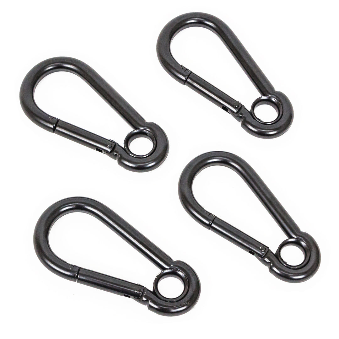 Carabiner Hooks black Zinc 4-pack#color_black