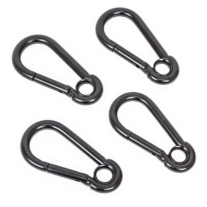Carabiner Hooks black Zinc 4-pack#color_black