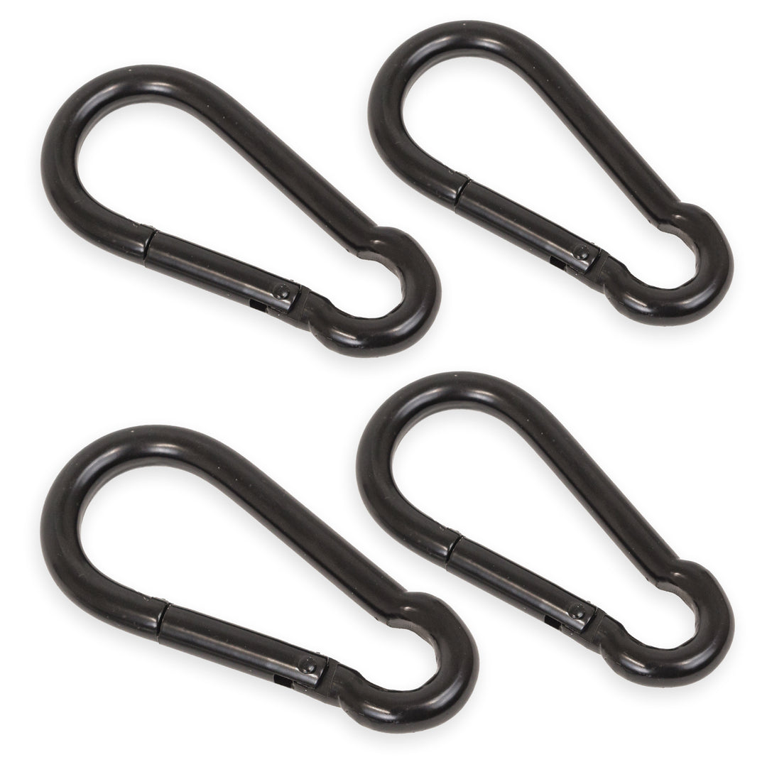 PowerTye Large Carabiner, 4-pack with no grommet #color_black