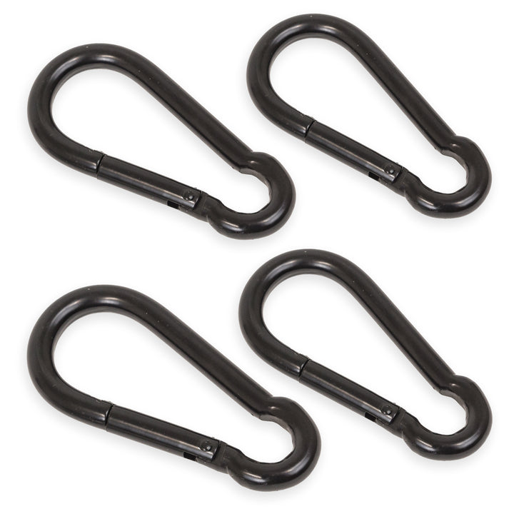PowerTye Large Carabiner, 4-pack with no grommet #color_black
