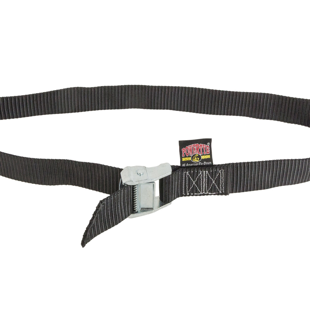 *BOGO* 1.5in HEAVY - DUTY LASHING STRAP with GRIPPER WEBBING, BLACK (each) - PowerTye#length_6ft
