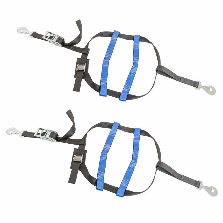 2in UTV RATCHET WHEEL NET with DOUBLE TOP STRAPS (pair)