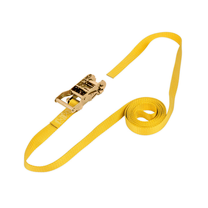 *BOGO* 1in ENDLESS YELLOW-ZINC RATCHET STRAP, YELLOW (each)