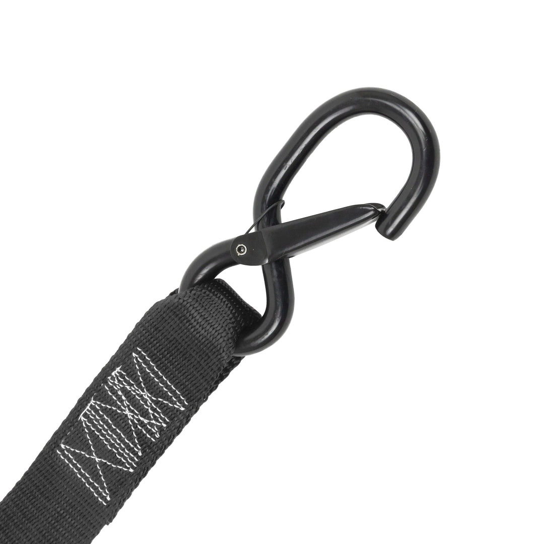 1.5in Ratchet Strap - Latch Hook closeup#color_black