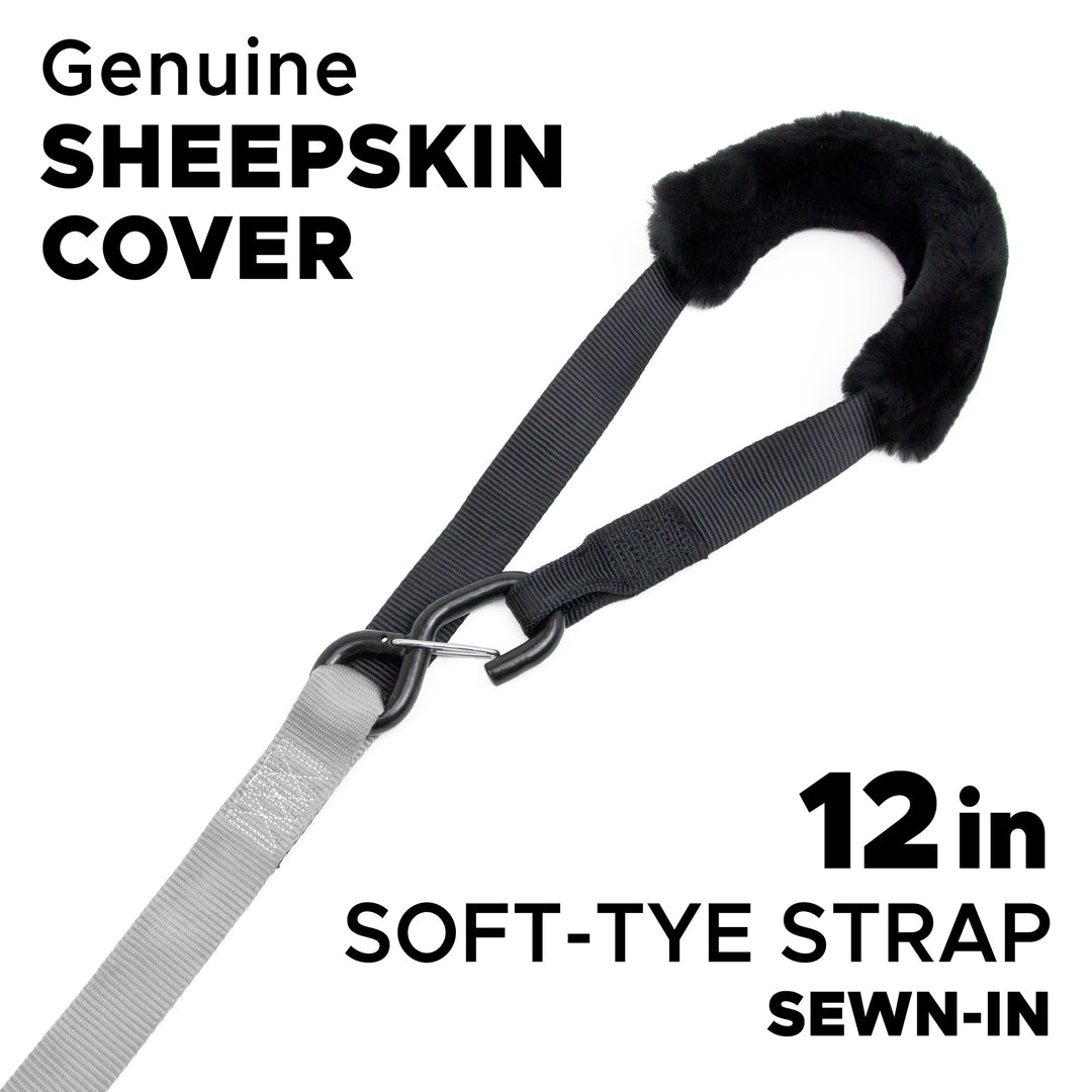 1.5in Genuine SheepSkin Soft-Tye sewn-in below the hook#color_silver