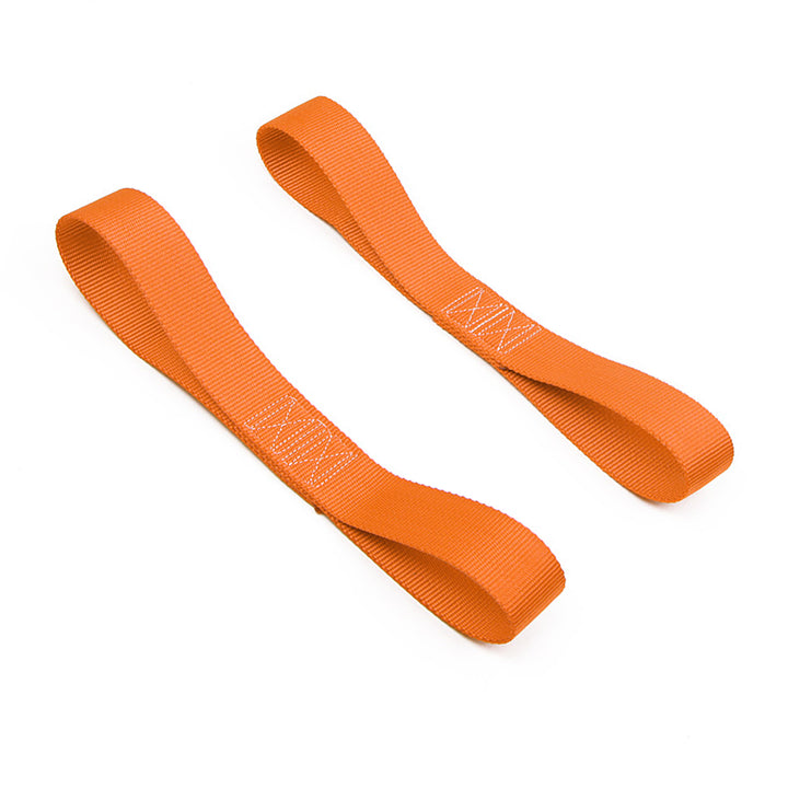 PowerTye 1.5in x 12in Soft-Tye extension loop strap pair#color_orange