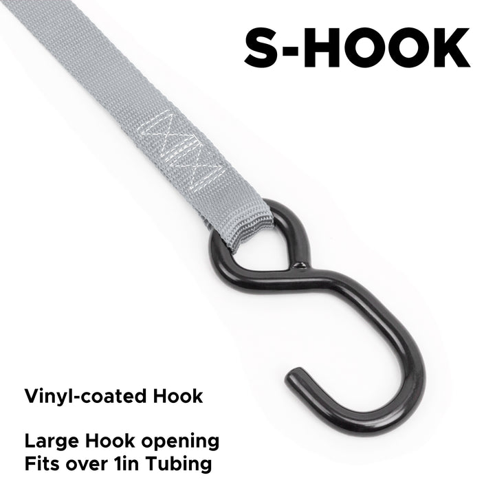 1in Steel S-Hook#color_silver-black