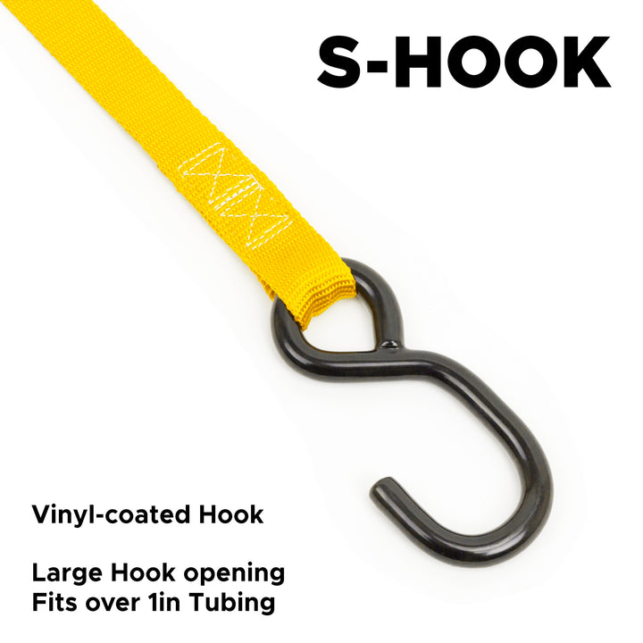 1in Steel S-Hook#color_yellow-black