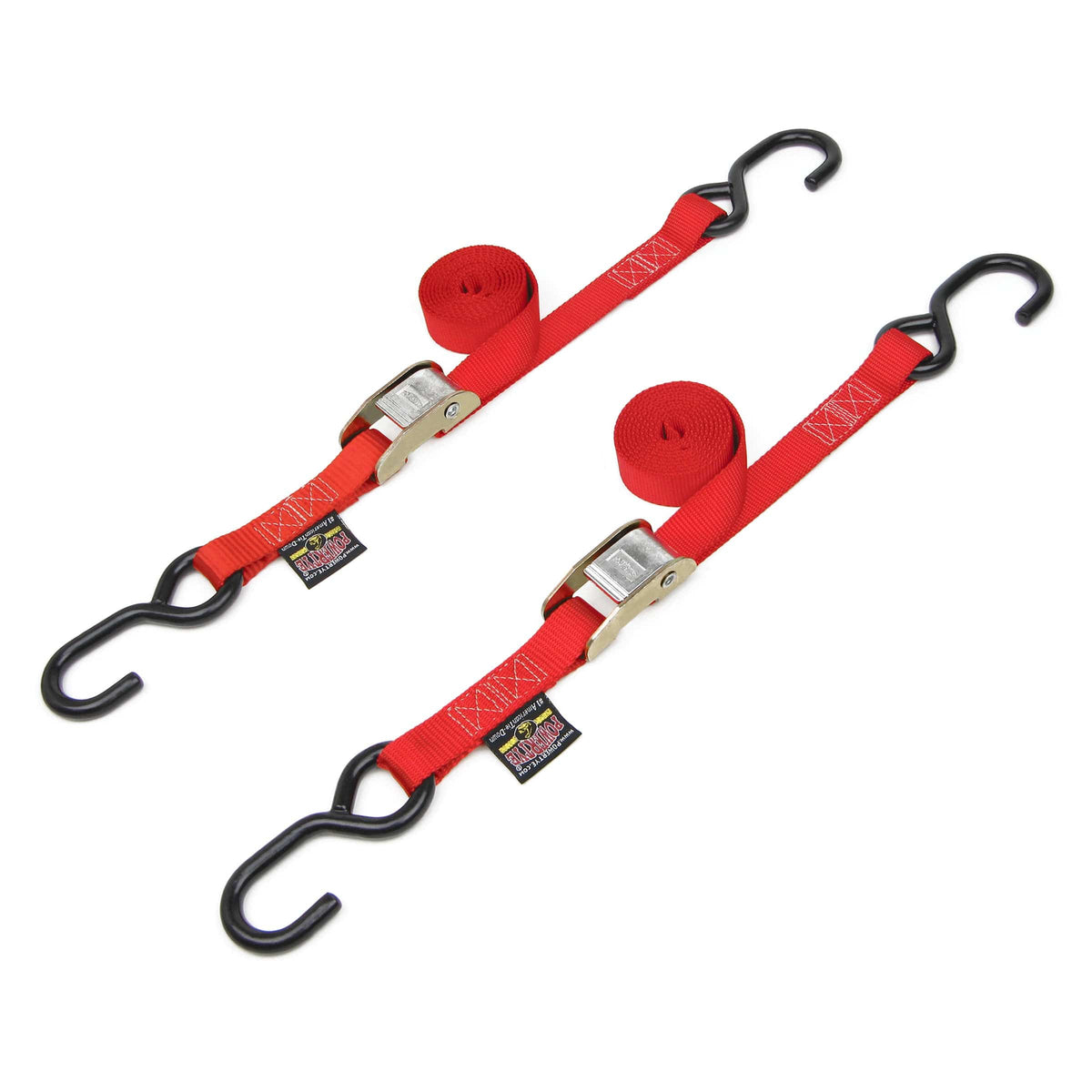 Heavy Duty Ratchet Tie Down Strap - 13 Ft Long, 1 Inch Wide Nylon Strap With Buckle, BlueDot Trading