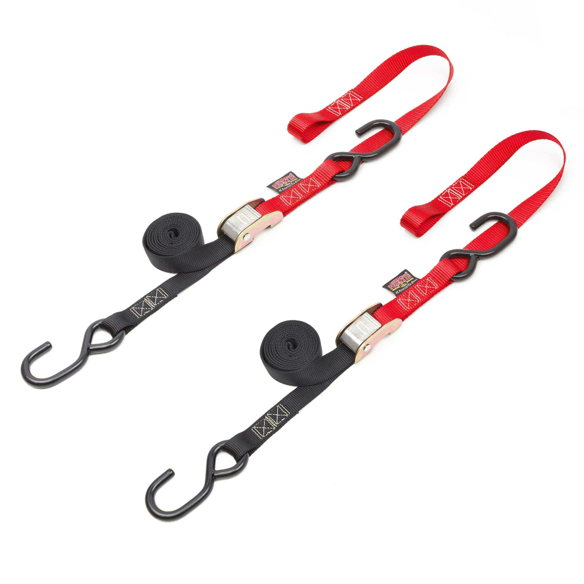 1 inch Wide, 66 Cam Buckle Tie Down Straps - Set of Two