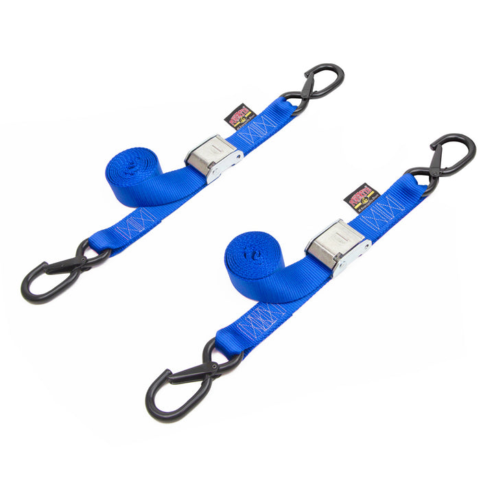 1.5in x 5.5ft pull strap Cam Buckle Tie-Down Strap, Latch Hooks#color_blue