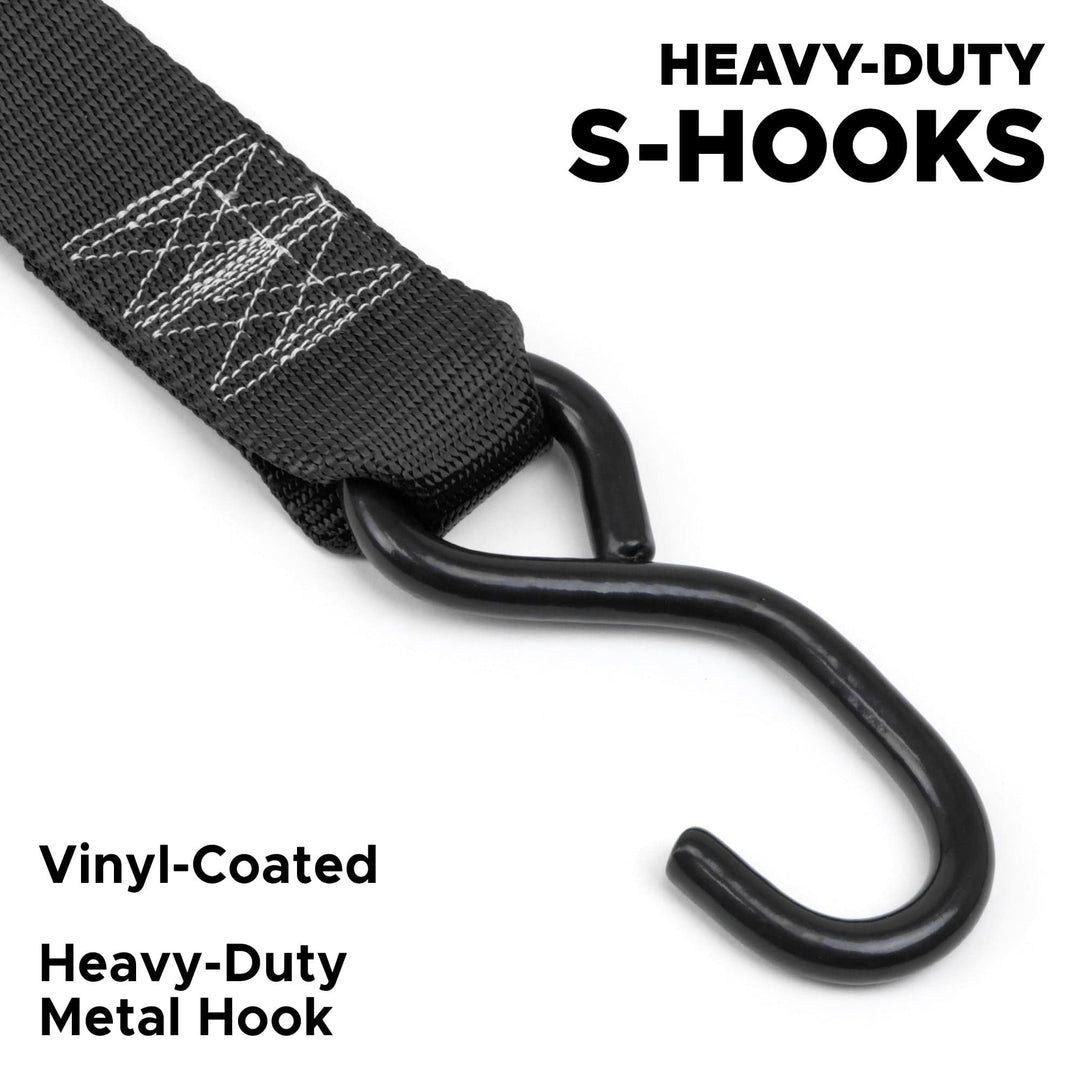 2 inch Cam Buckle Strap with Vinyl Coated S-Hooks