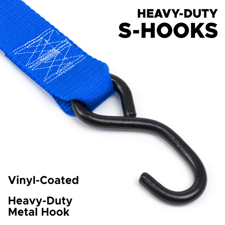 2in Cam Buckle with S-Hooks heavy duty#color_blue
