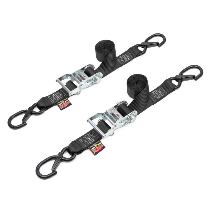 1.5in Ratchet Strap with Latch Hooks #color_black
