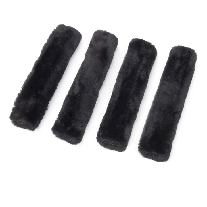 SHEEPTEX Simulated Sheepskin covers for soft-tyes loops for motorcycles, vehicles and cargo#pack-size_4-pack