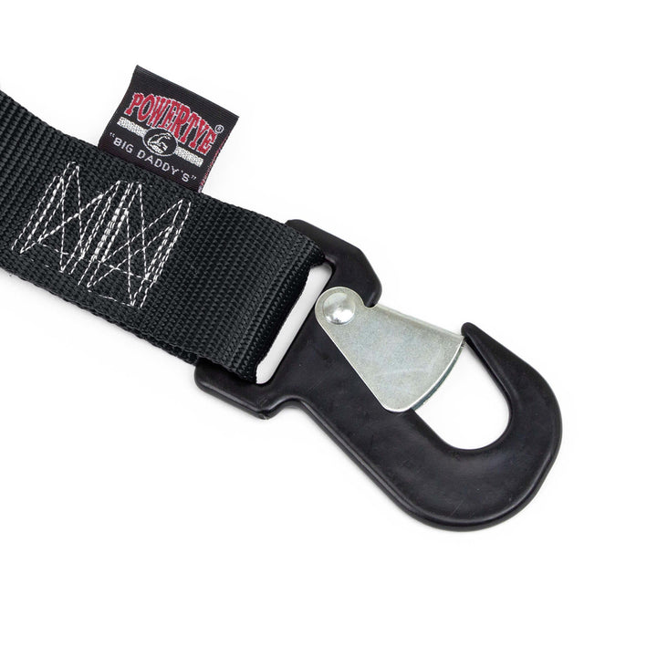 2in Secure Hooks have spring-loaded closures with vinyl coating#color_black