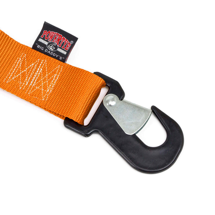 2in Secure Hooks have spring-loaded closures with vinyl coating #color_orange