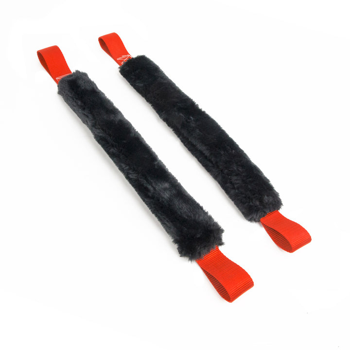 Clearance 1.5in Long Plush Soft-tyes, pair#color_red